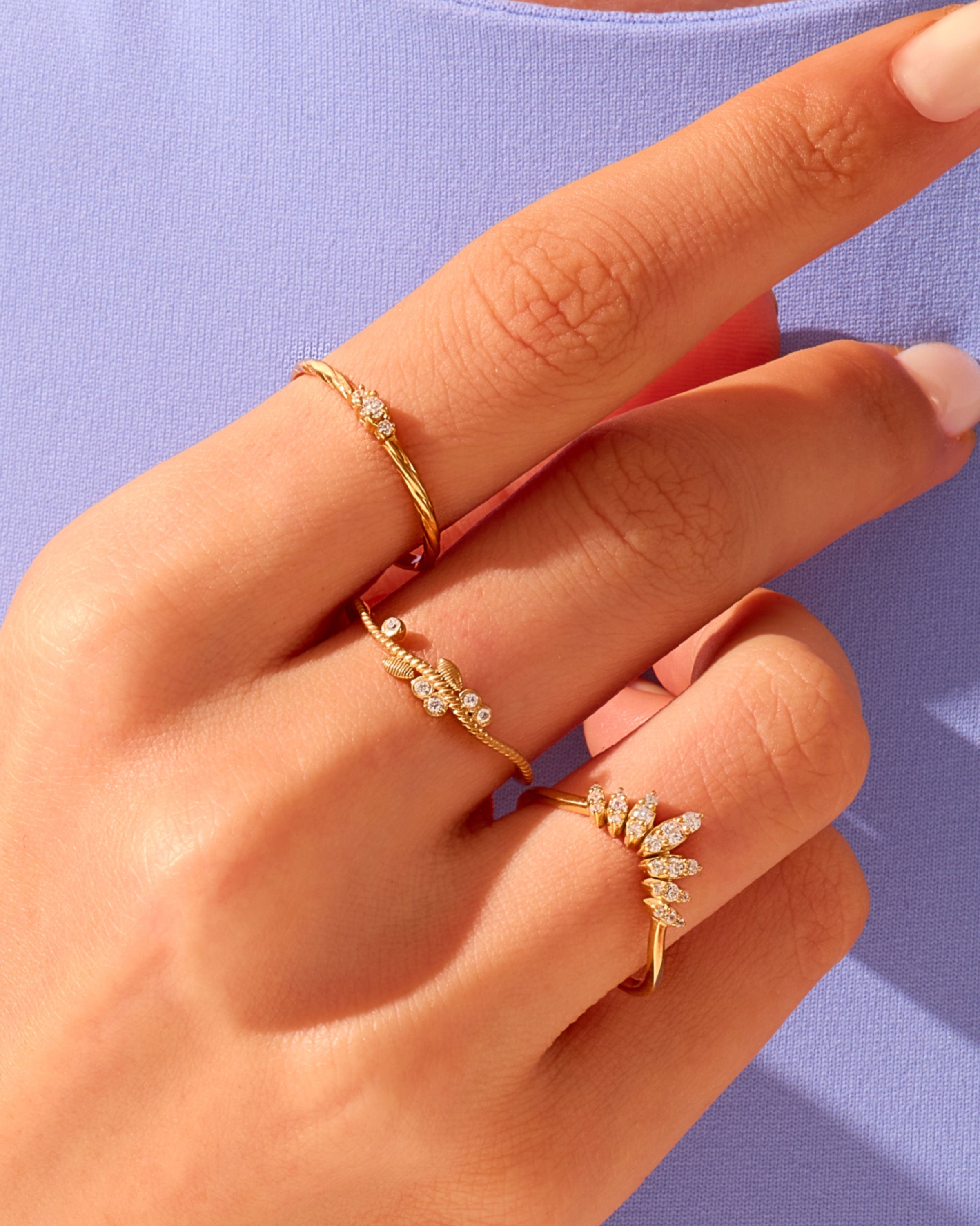 Twisted Trio Ring