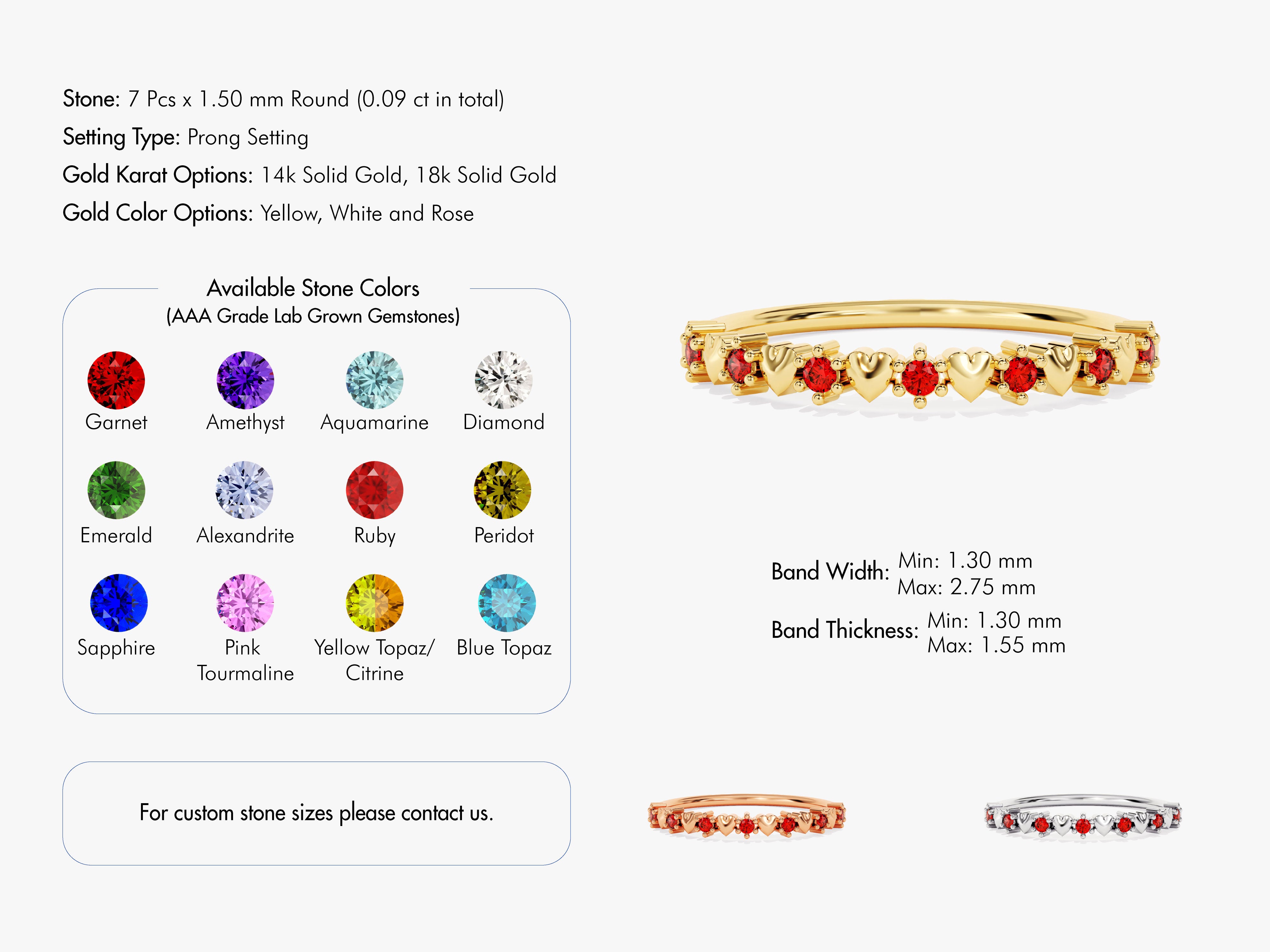 Heart Shape Ruby Ring