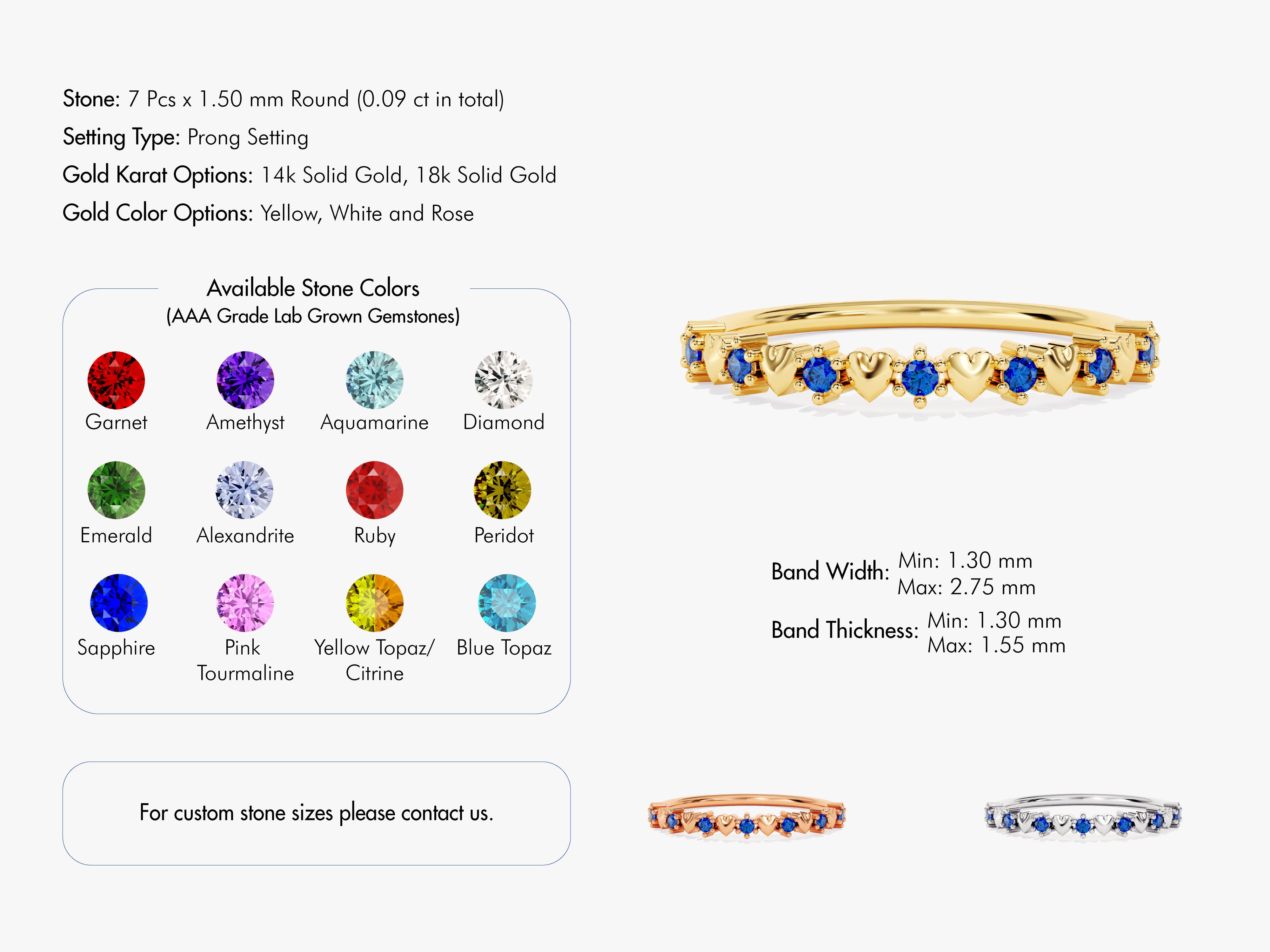 Heart Shape Sapphire Ring