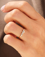 Floating Cluster Wedding Band