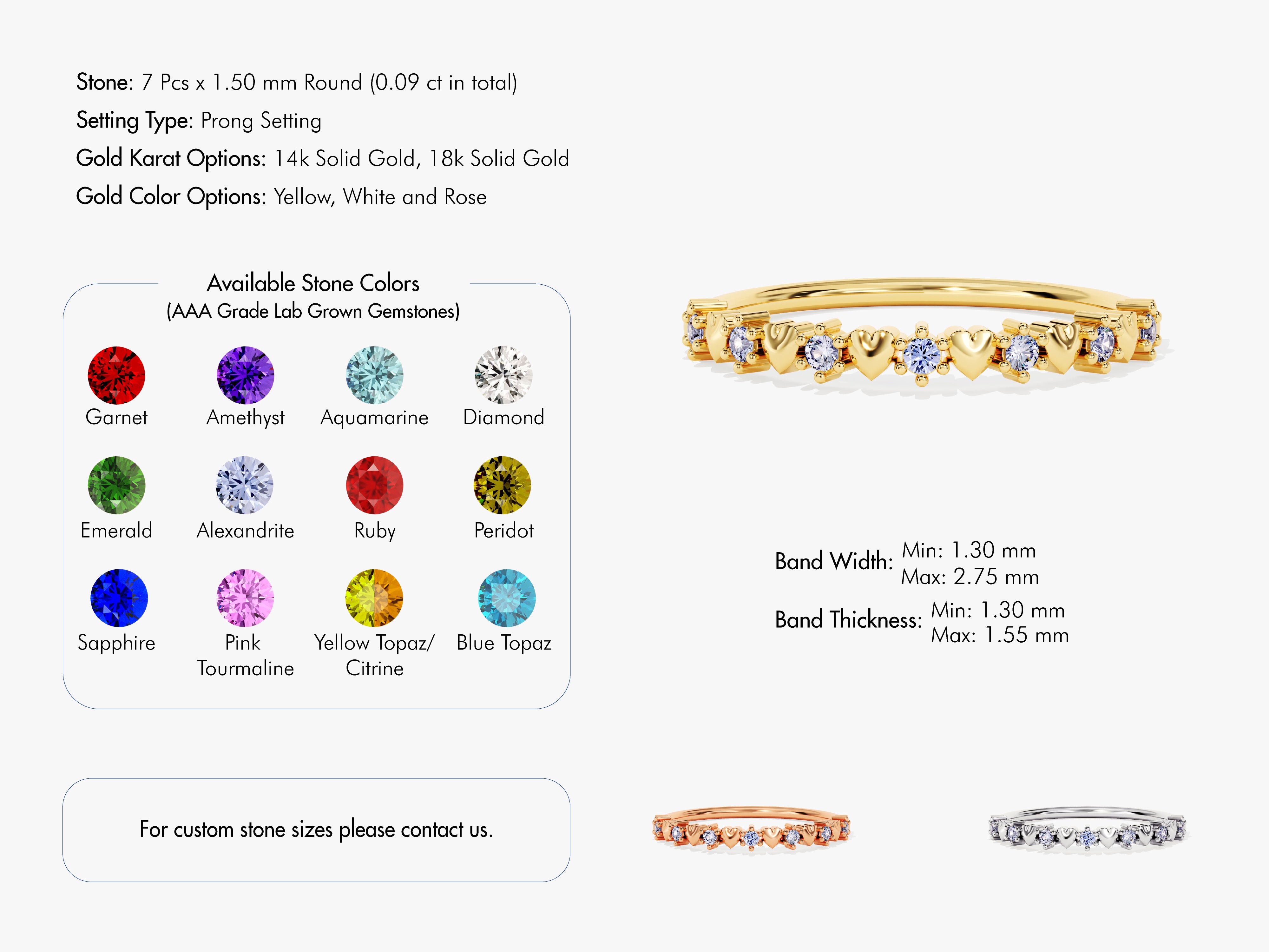 Heart Shape Alexandrite Ring