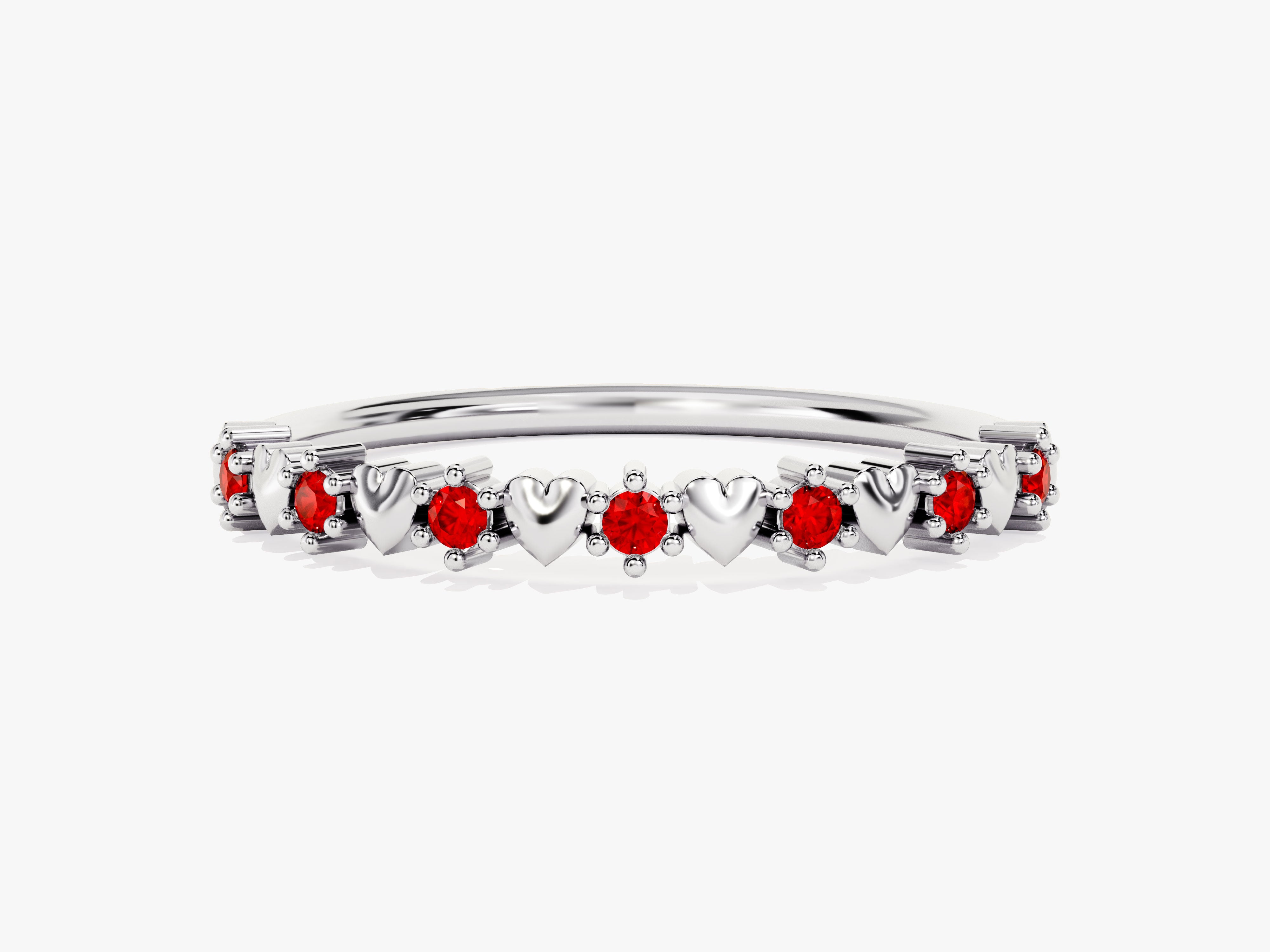 Heart Shape Ruby Ring