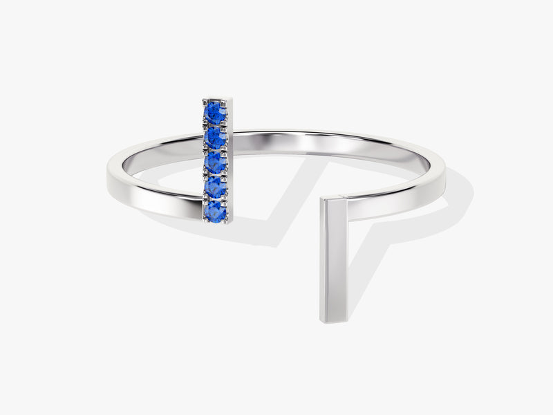 Open Five-Stone Birthstone Ring