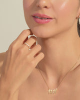 Petite Baguette Cluster Wedding Band