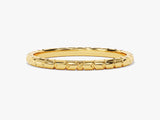 14K Solid Gold Thin Snake Ring