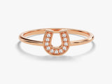 Diamond Horseshoe Ring