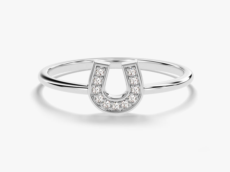 Diamond Horseshoe Ring