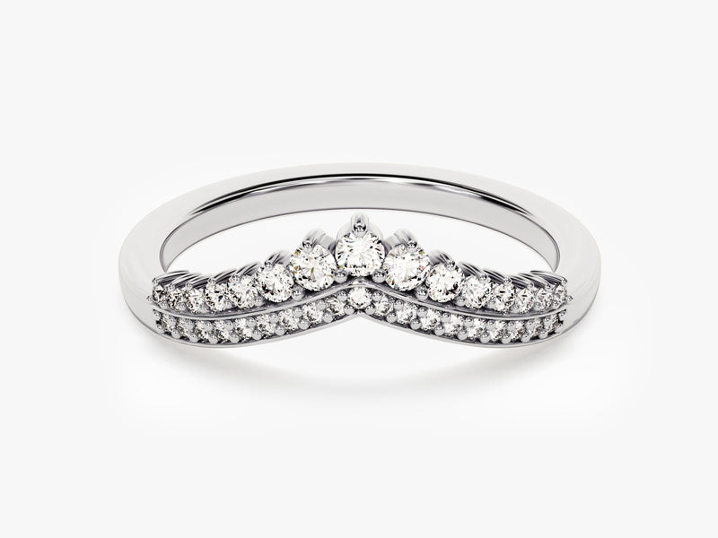 Tiara Moissanite Wedding Band