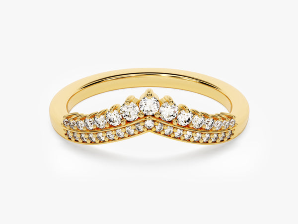 Tiara Diamond Wedding Band