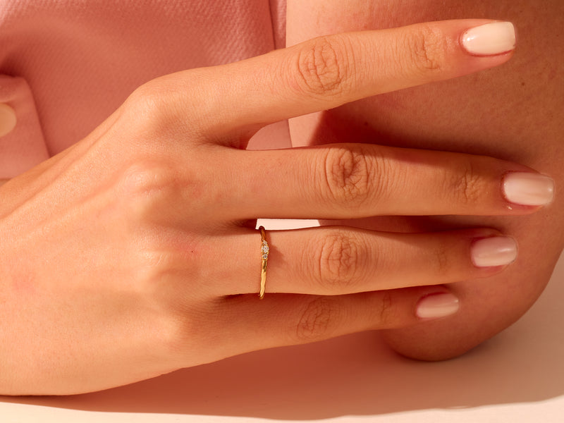 Twisted Trio Ring