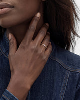 Twisted Three-Stone Birthstone Ring