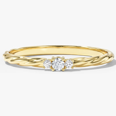 Twisted Trio Ring