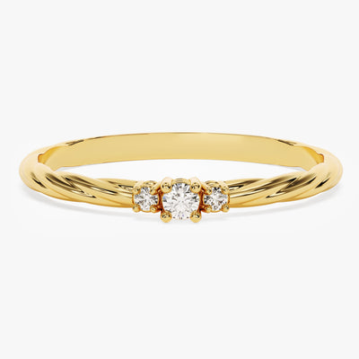 Twisted Trio Ring