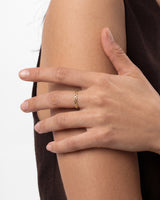 Half Eternity Heart Ring