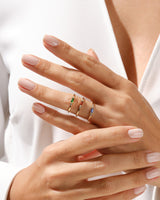 Baguette Cut Birthstone Ring