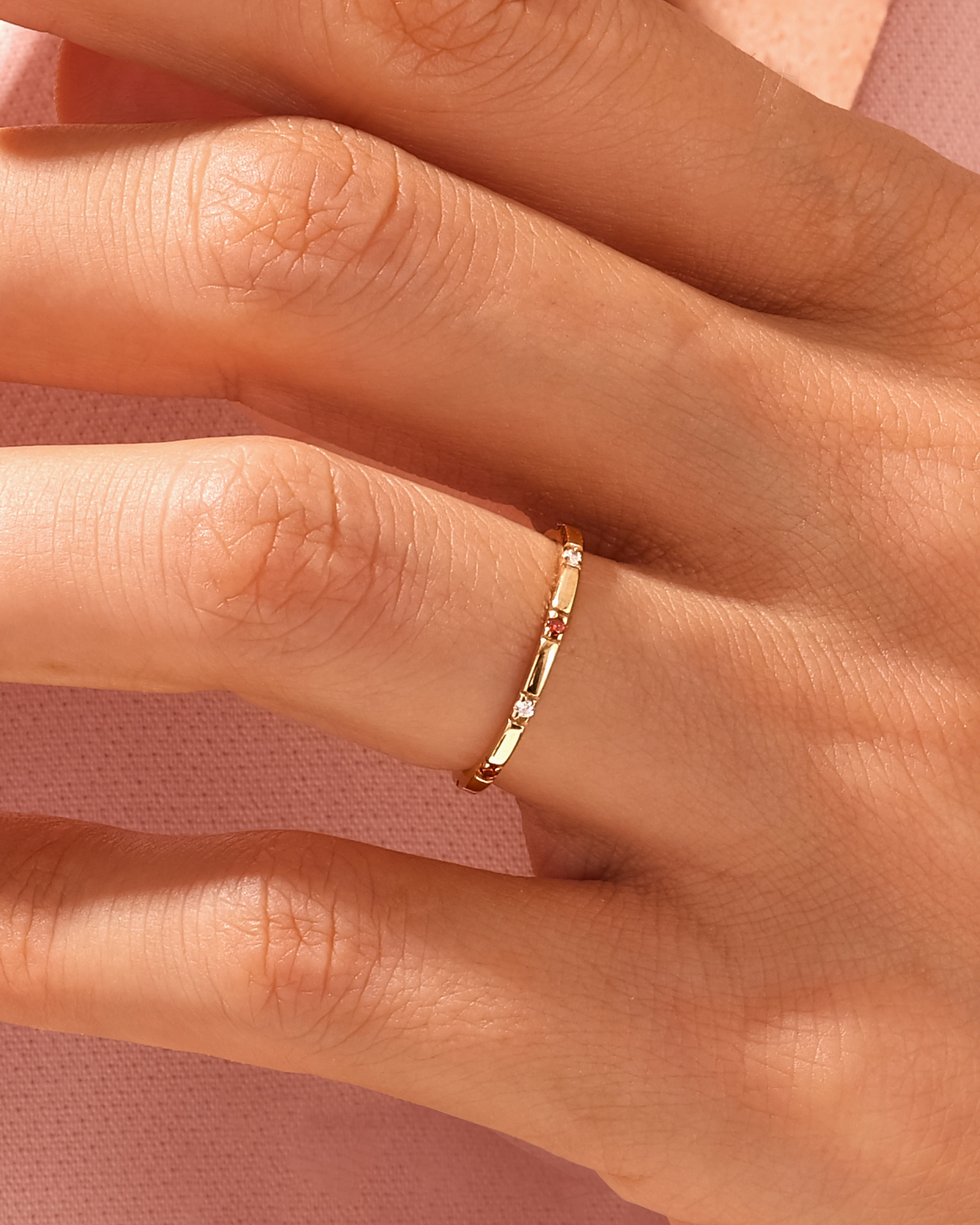 Pave Set Nine-Stone Ring
