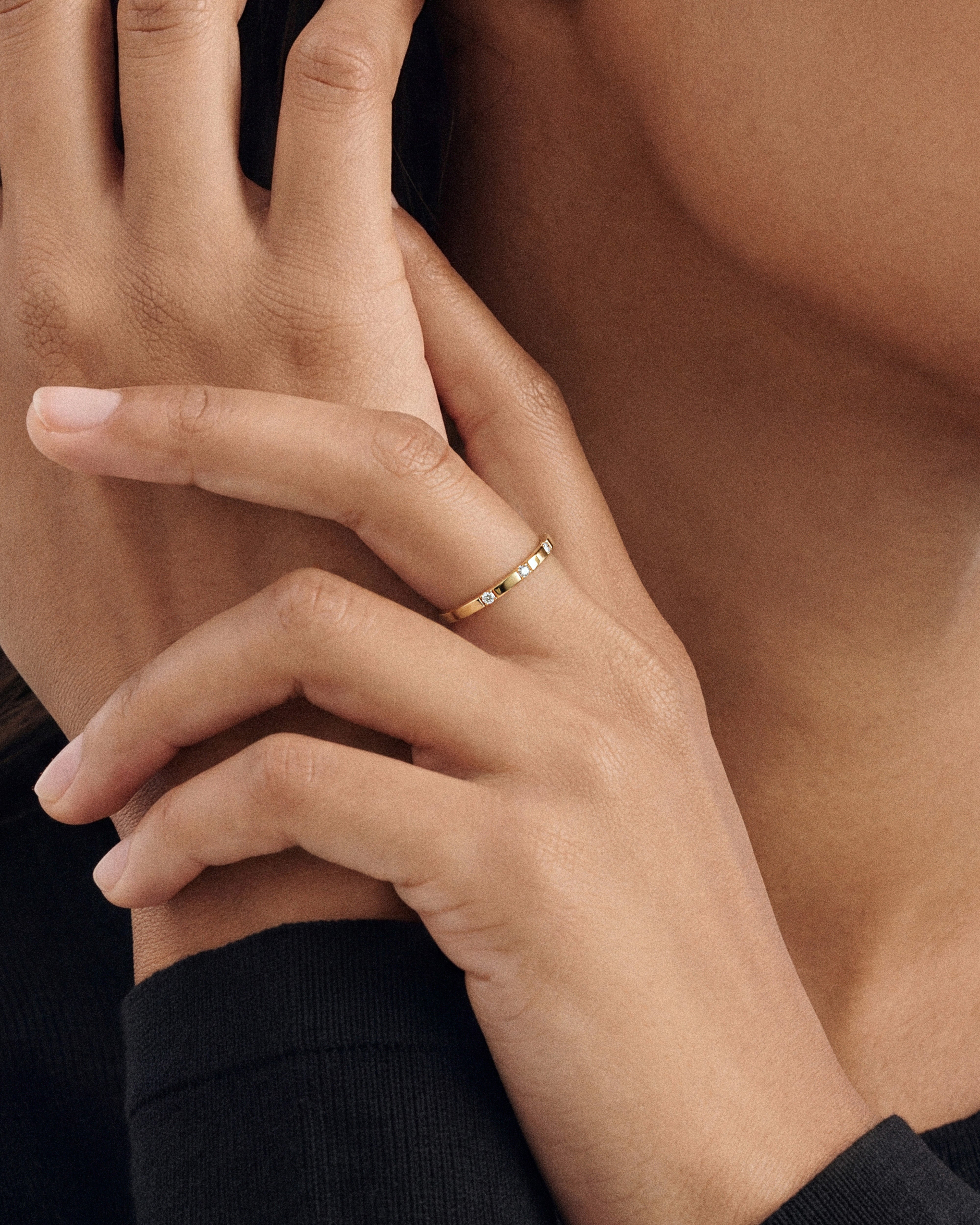 Pave Set Nine-Stone Ring
