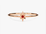 North Star Birthstone Ring