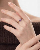 Oval Cut Multi-Stone Birthstone Ring