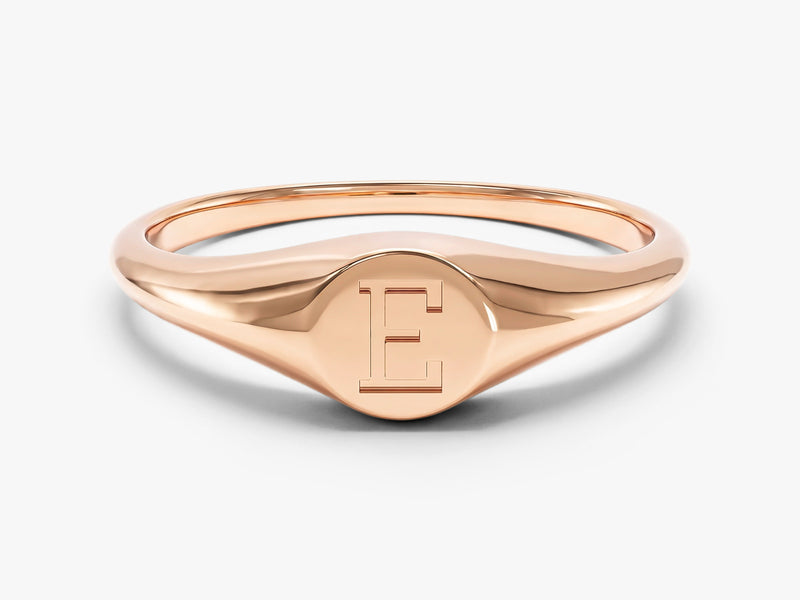 Round Signet Ring