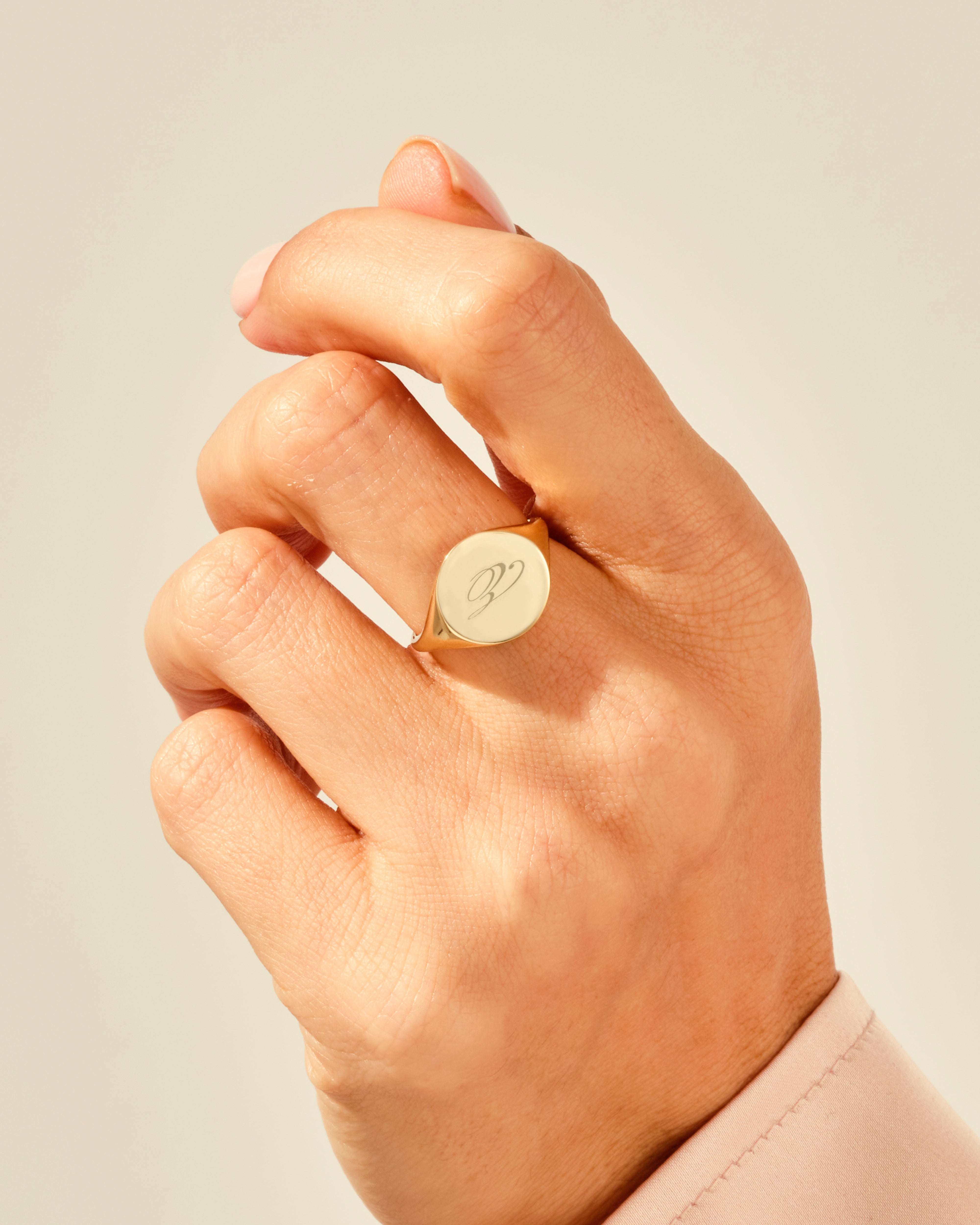 Round Signet Ring