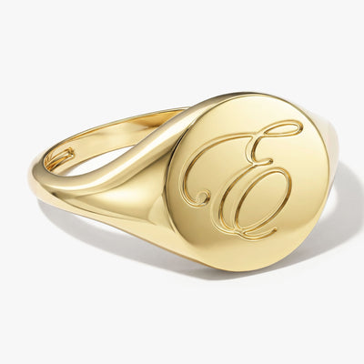 Round Signet Ring