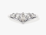 Curved Marquise and Pear Diamond Ring