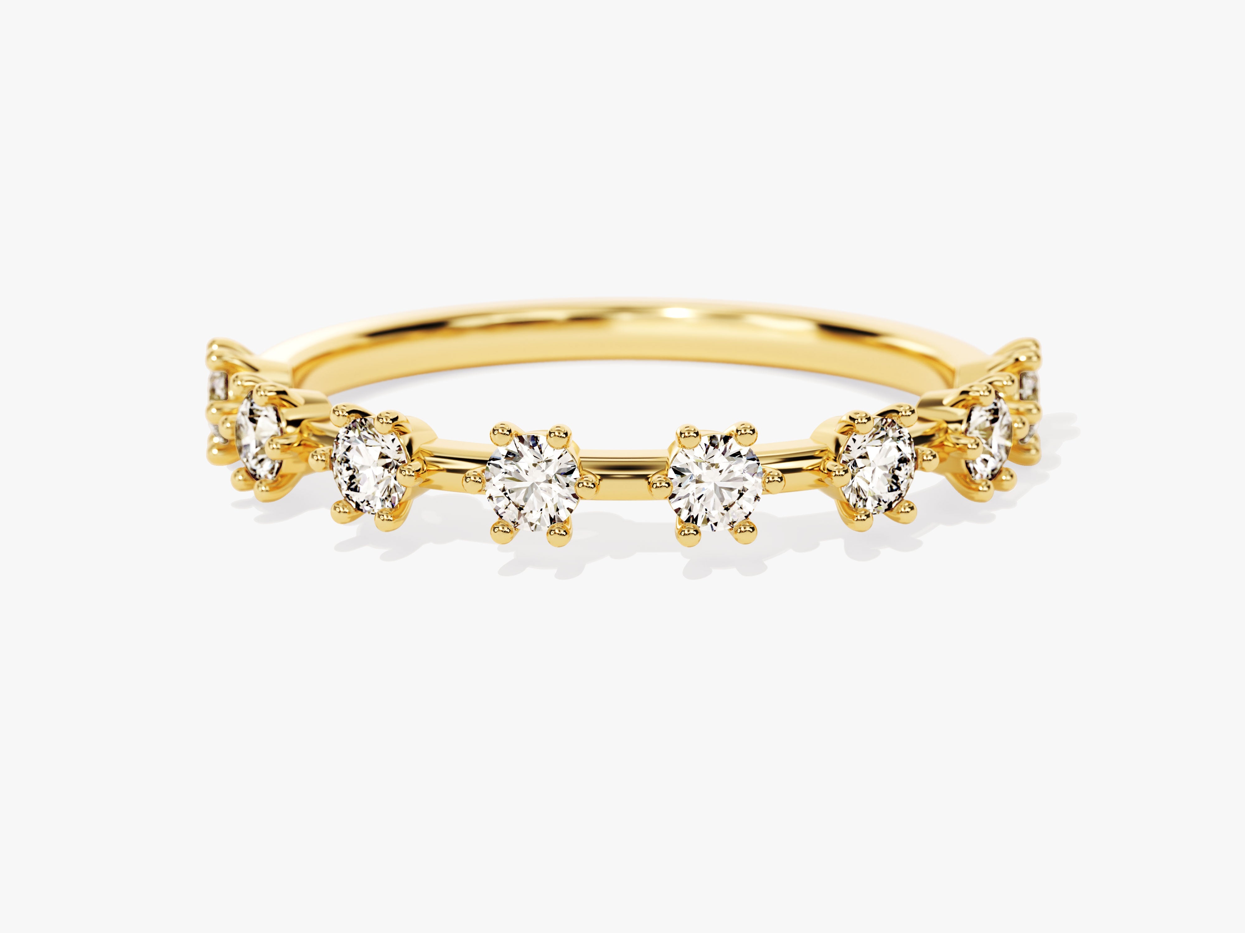 Gold diamond band ring jewelry for women