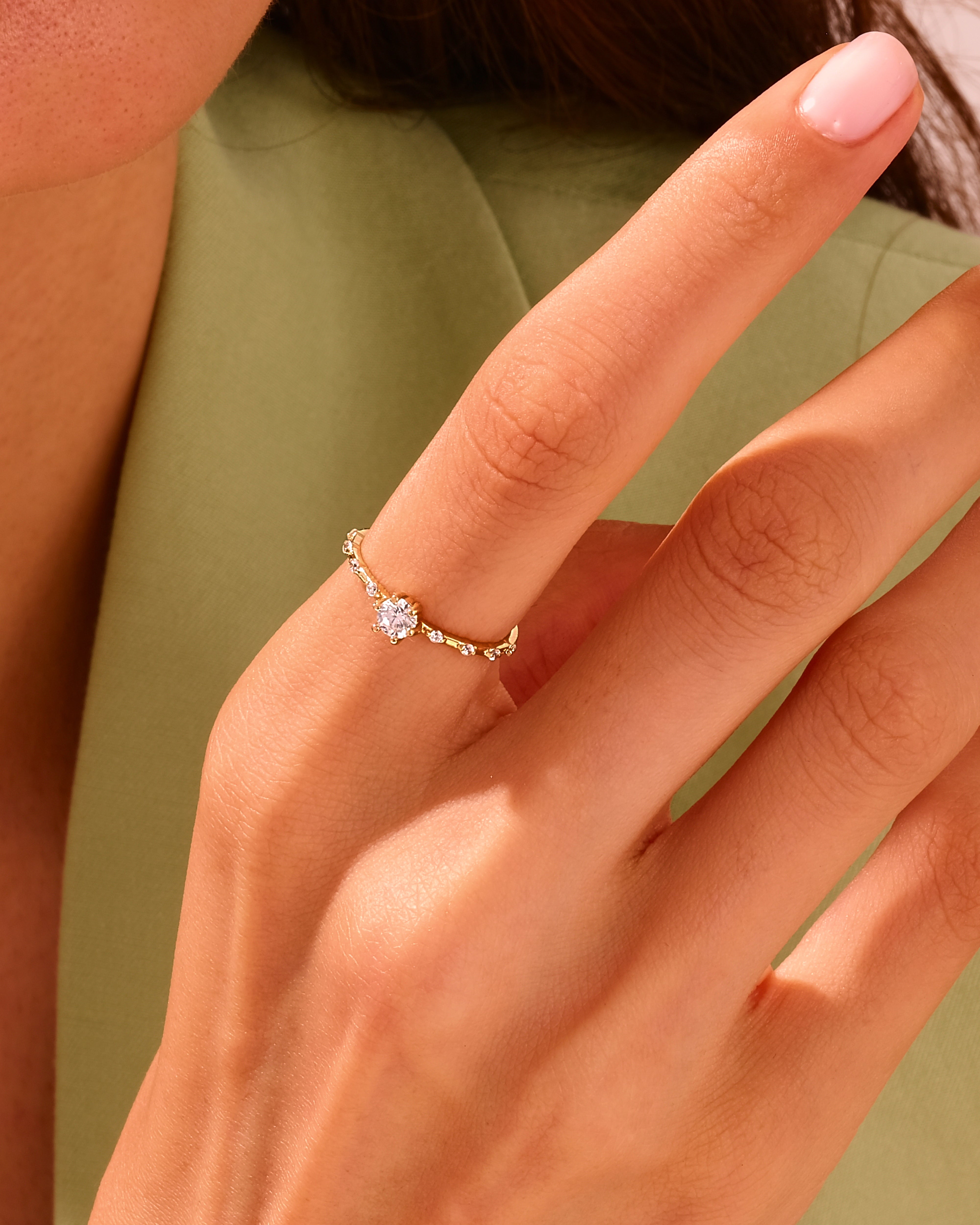 Half Eternity Distance Ring