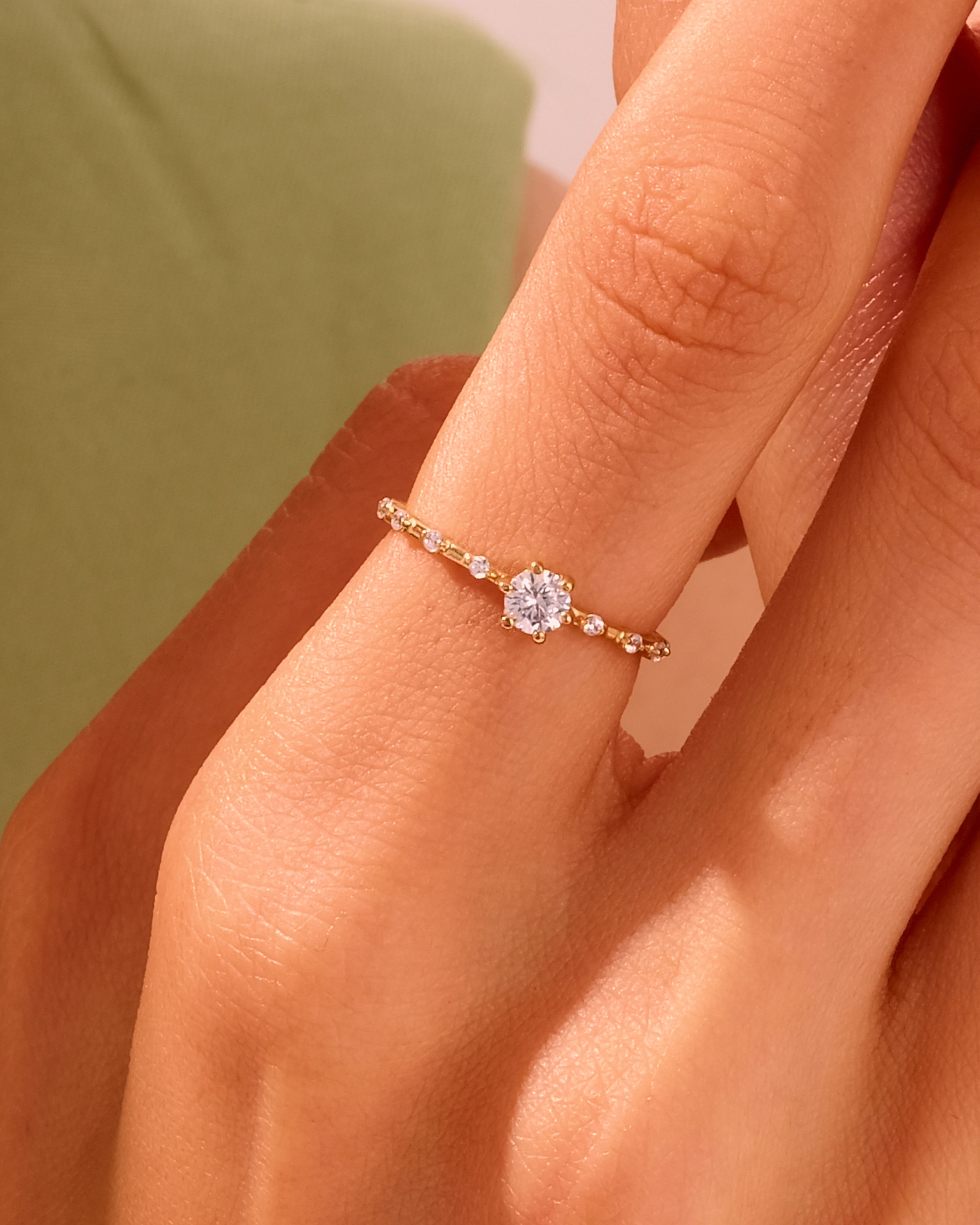 Half Eternity Distance Ring