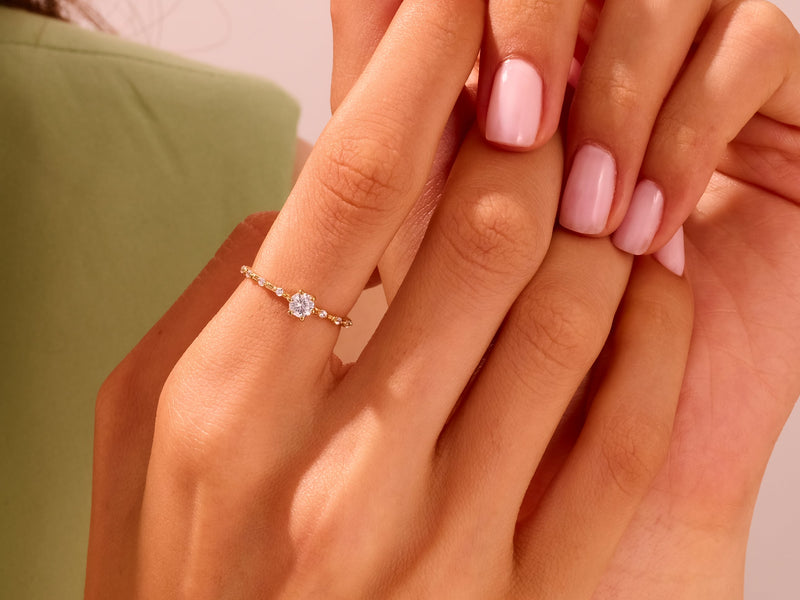 Half Eternity Distance Ring