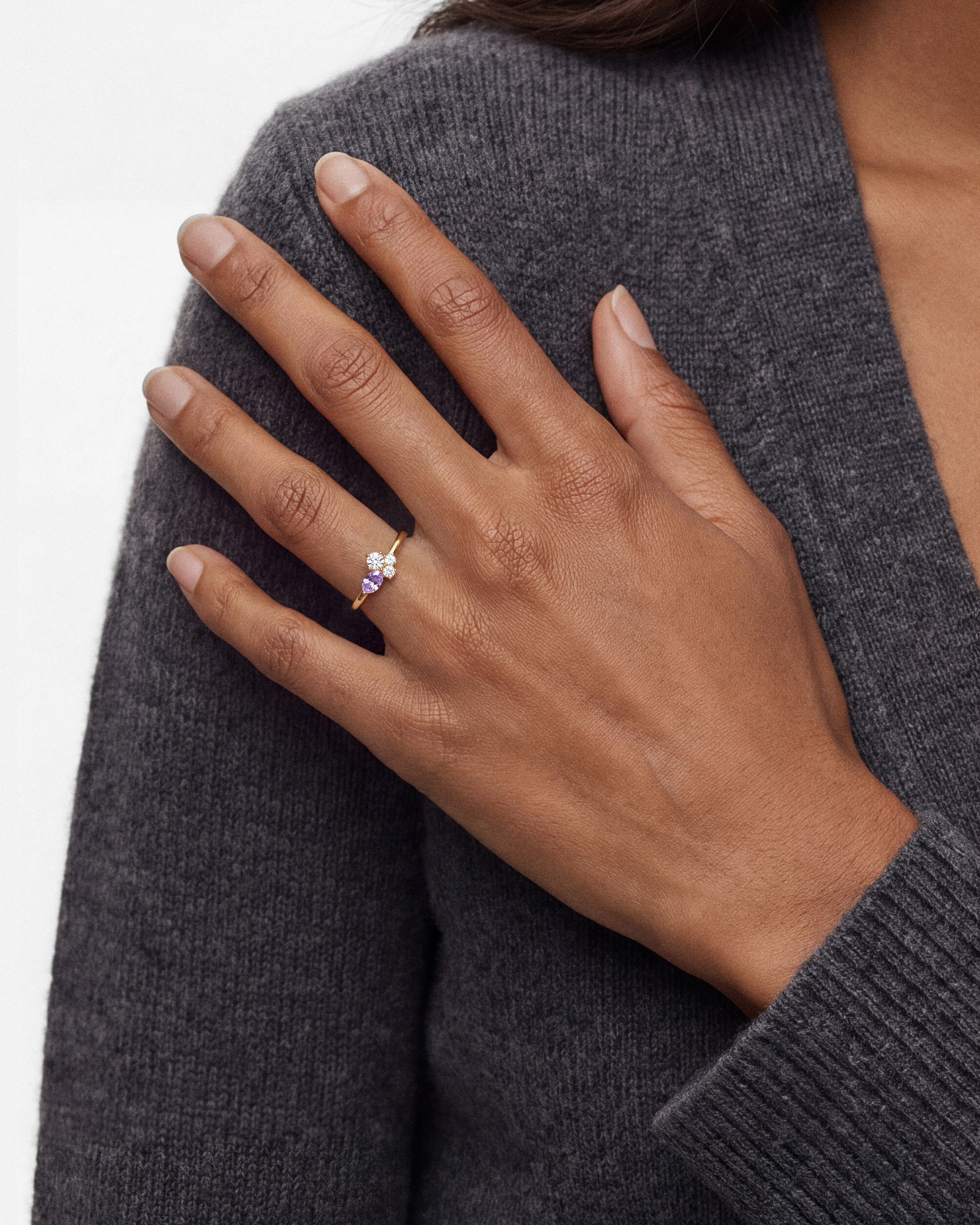 Cluster Birthstone Ring