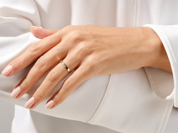 14k Gold Birthstone Mom Ring