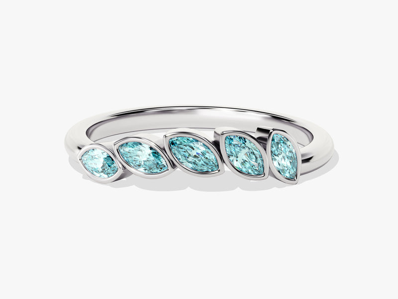 Bezel Marquise Birthstone Ring