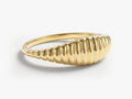 Minimalist Wavy Signet Ring