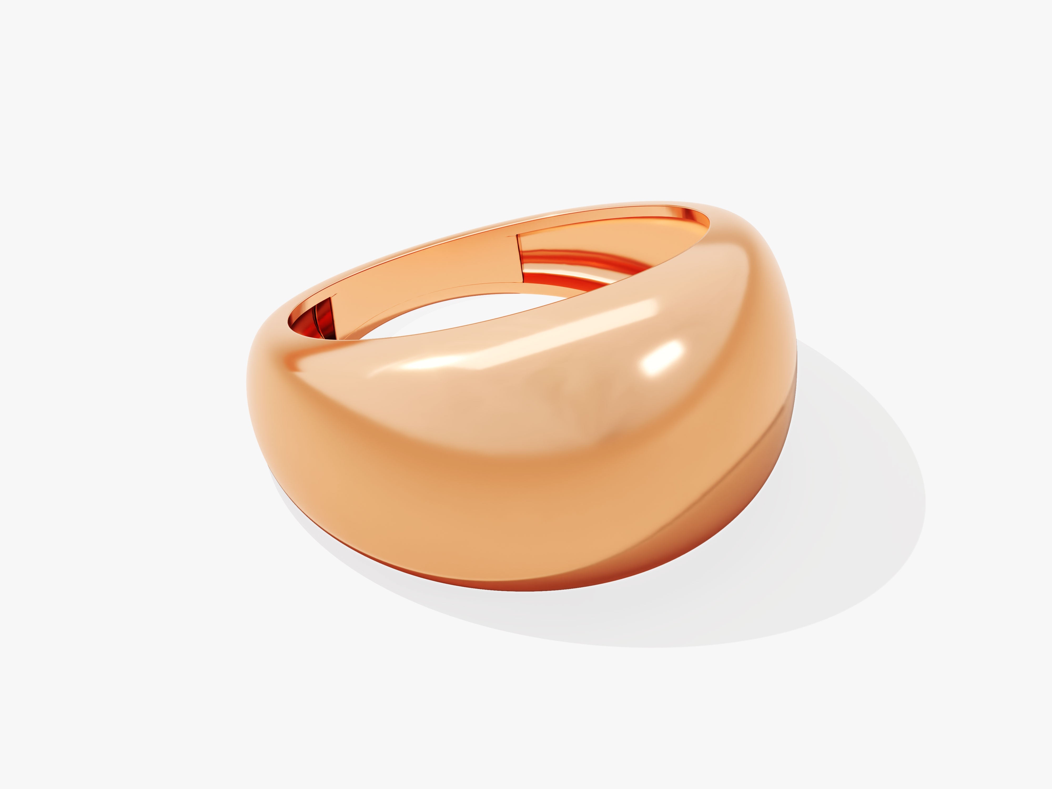 Rose gold chunky dome ring jewelry