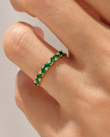 Baguette and Round Cut Birthstone Ring