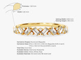 Gold ring with baguette and round diamonds, jewelry design