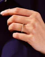 Baguette and Double Round Wedding Band
