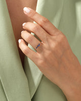 Floating Cluster Birthstone Ring