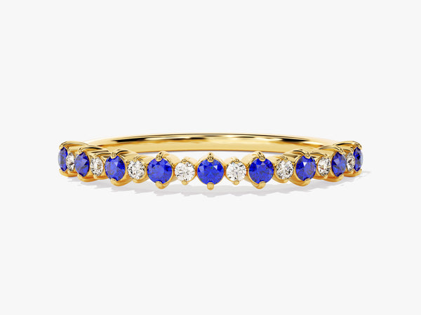 Floating Sapphire Ring in 14K Solid Gold