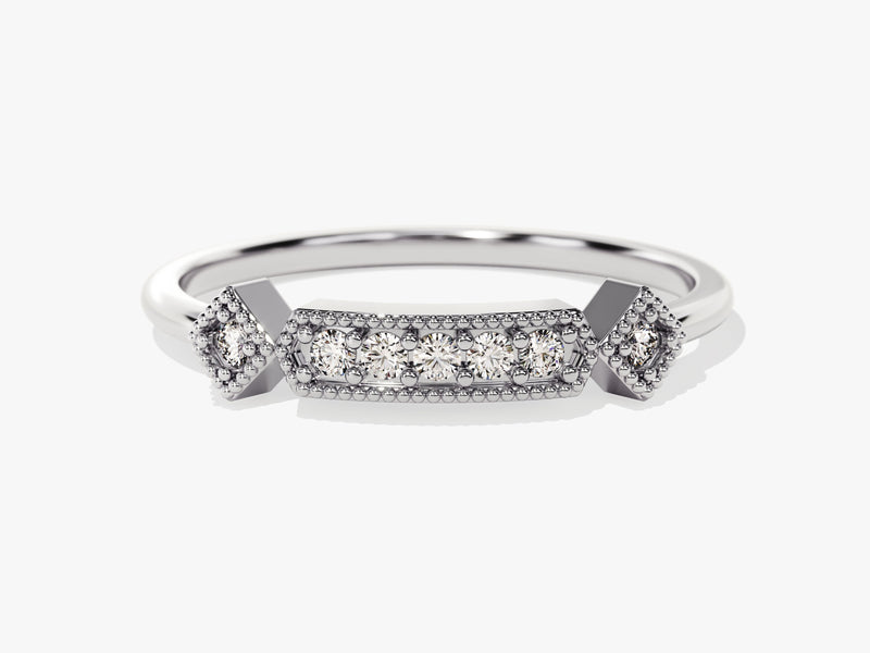 Art Deco Milgrain Ring