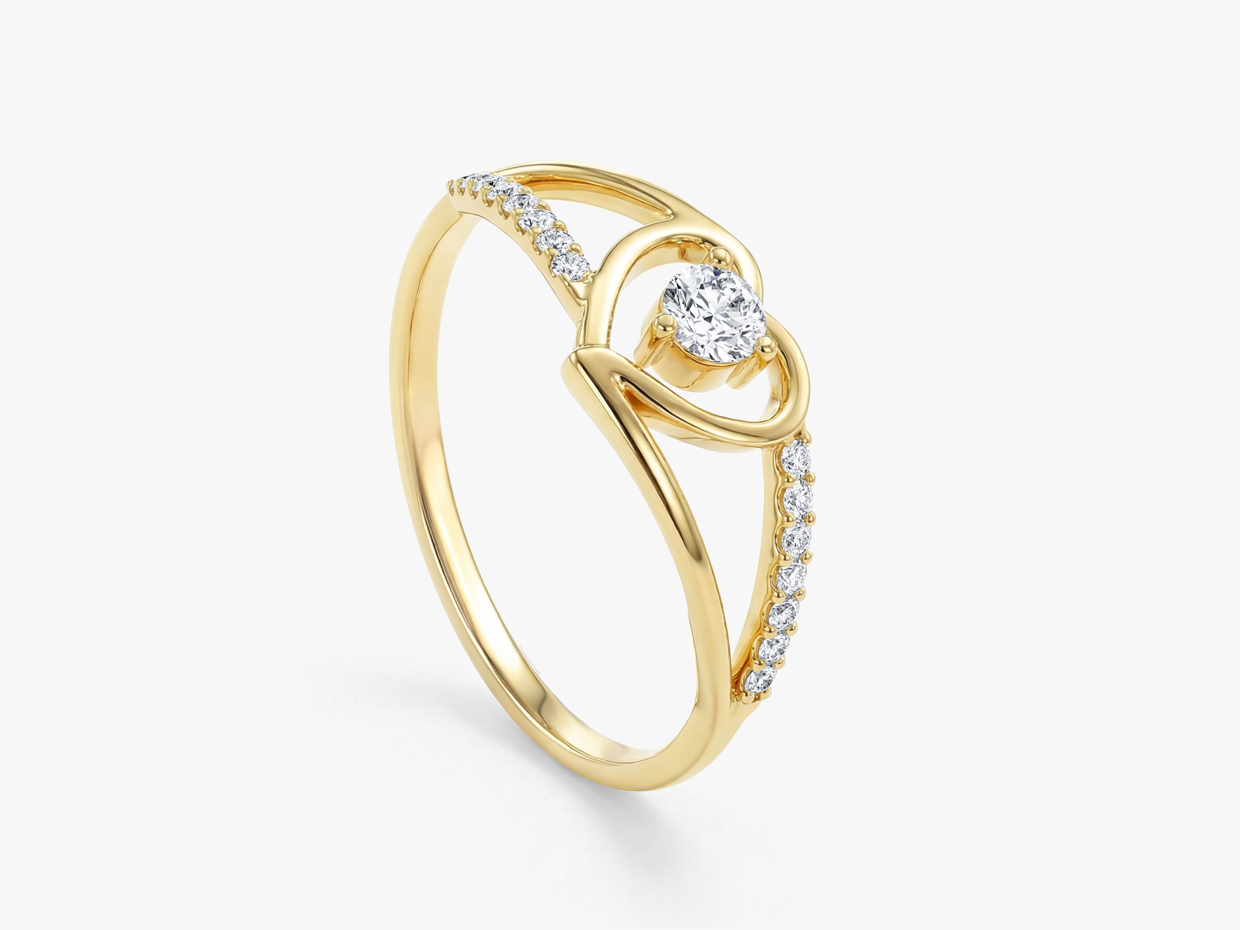Split Shank Heart Ring