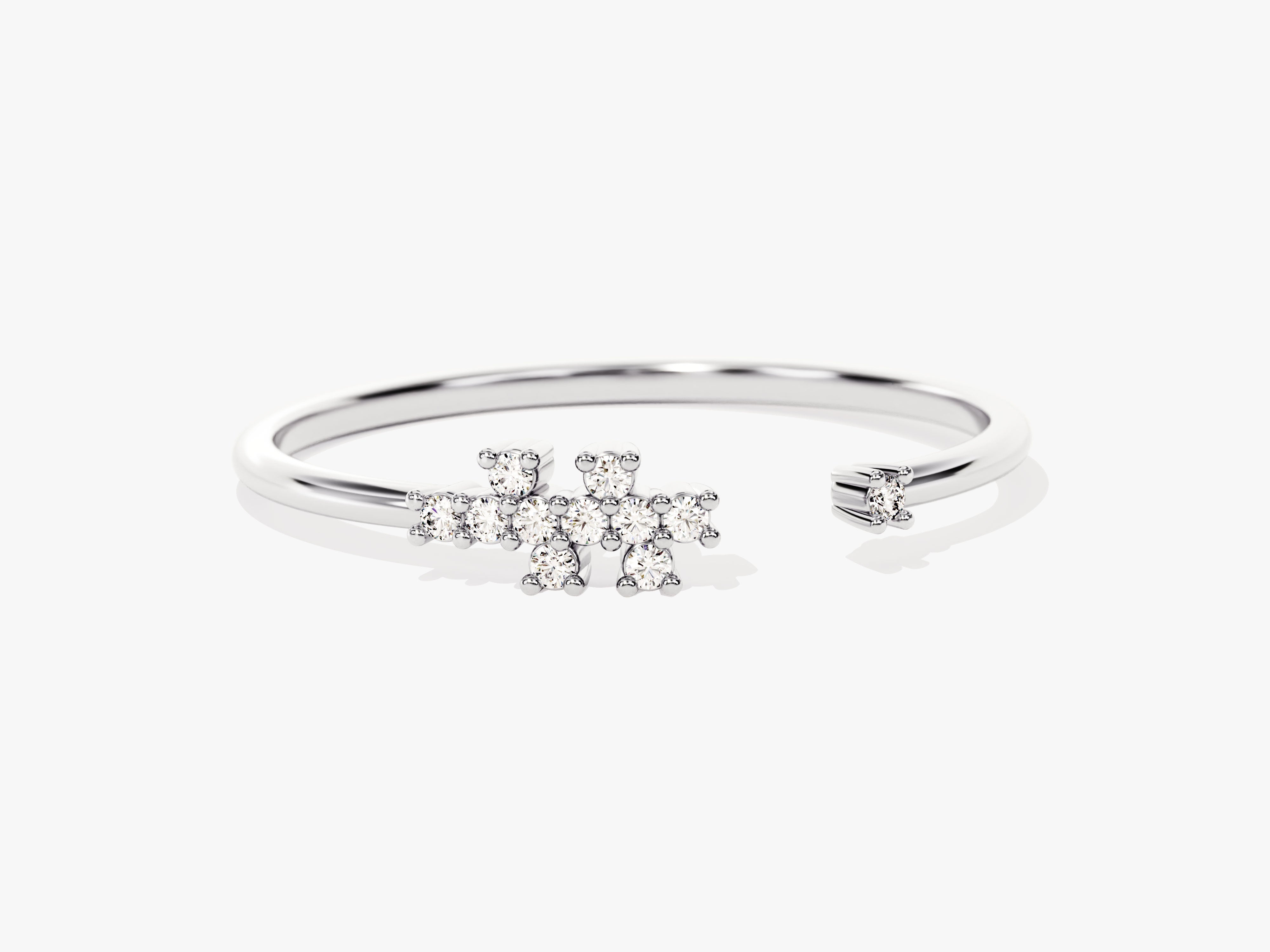 Diamond cross ring for jewelry firm