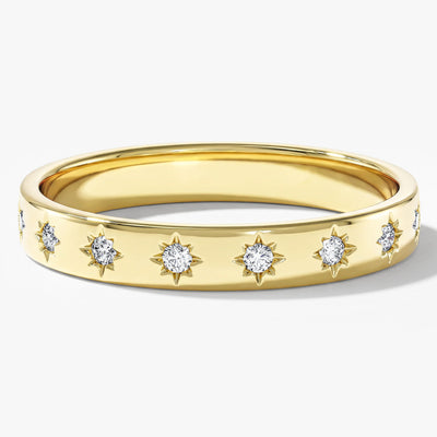 Star Half Eternity Ring