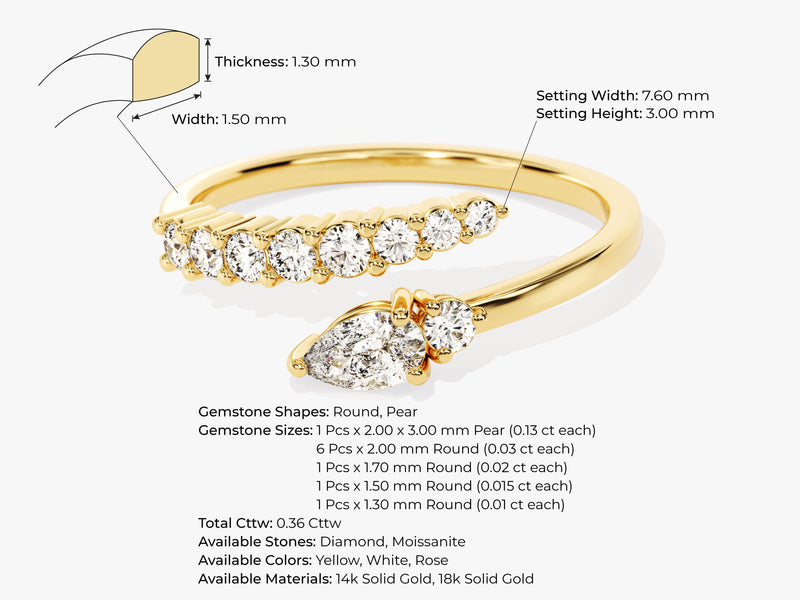 Open Snake Ring