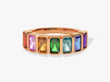 Rainbow Birthstone Ring