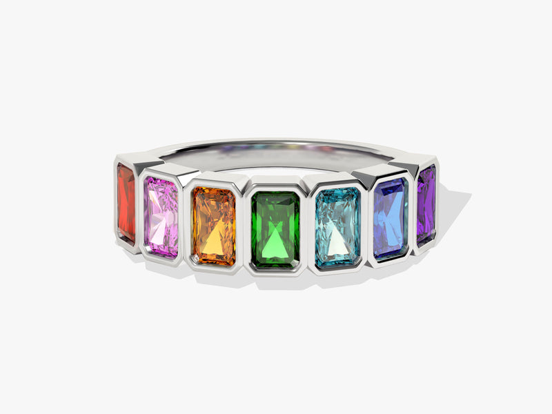 Rainbow Birthstone Ring - Gold Vermeil