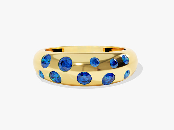 Bold Multi Birthstone Ring - Gold Vermeil