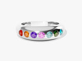 Bold Dome Multi Birthstone Ring